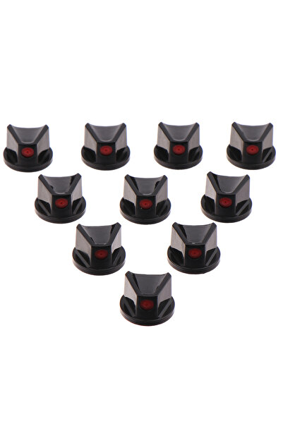 Choice1 Black 10-Set Dot Fat Spray Paint Nozzles in White; Replacement Caps f...