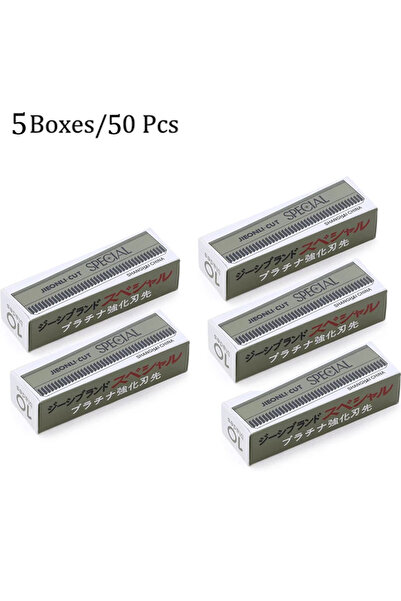 Choice 50pcs 50/10Pcs Stainless Steel Replaceable Eyebrow Blades - Microbladi...