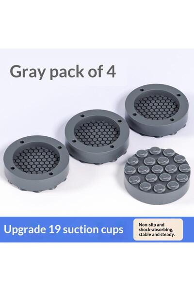 Choice A4 1/4Pcs Washing Machine Foot Mat New Suctions Anti Vibration Feet Pa...