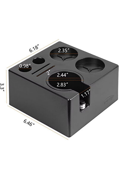 Choice1 Black IKAPE 7 in 1 Espresso Knock Box 51/54/58MM Coffee Accessories S...