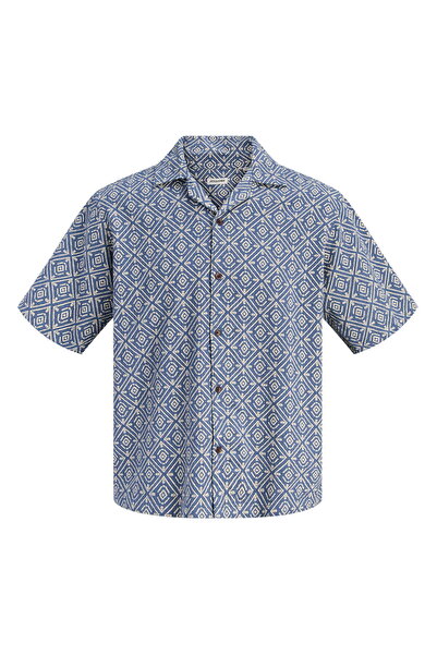 Jack & Jones Erkek Relaxed Fit Resort Yaka Gömlek - Vincent