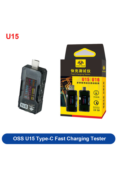 Choice1 U15 Type-C OSS U15/U16 Fast Charging Tester Type-C/USB-A PD/QC2.0/QC3...