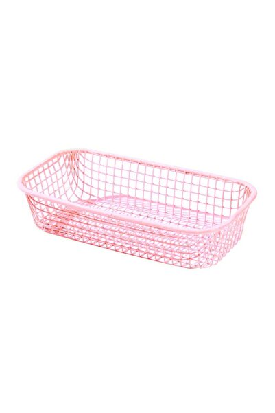 Choice Pink Organizing Storage Baskets Desk Sundries Wire Storage Basket Stud...