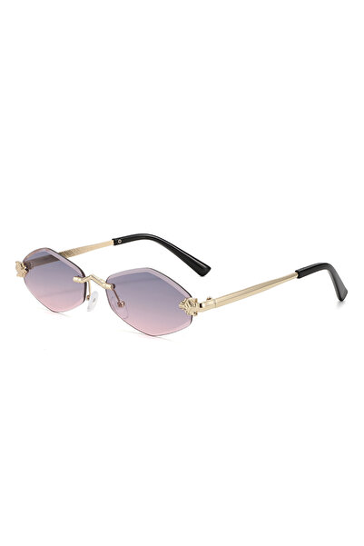 Choice1 pink Protective Glasses Fashion Irregular Sunglasses Women Retro Bran...
