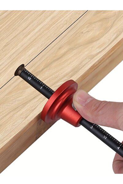 Choice Red Wheel Marking Gauge Metric/Inch Woodworking European Style Scriber...