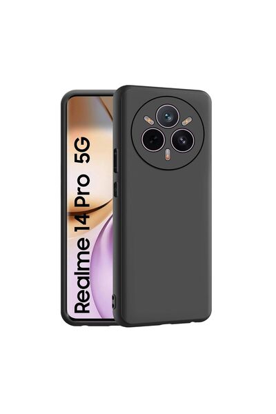 bestcase Husă simplă mată din TPU pentru Realme 14 Pro 5G, Negru
