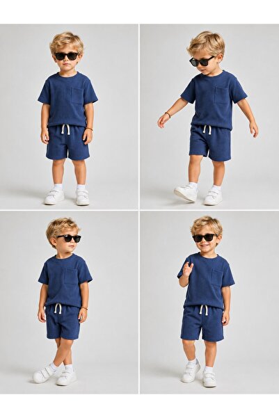 ciklet kids Set de jos și de sus pentru băiat cu pantaloni scurți