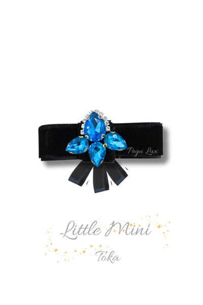 pegu baby collection Little Mini Lux Velvet Clip with Stone Closure 1 Piece, ...