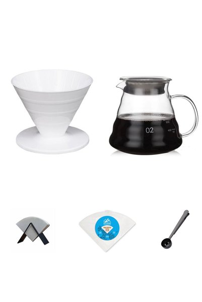 VESTRON Kahve Demleme Tanışma Seti V60 HomeBarista | 5'lİ Set VCT P501 (PL)