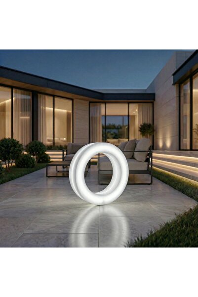 MYASEM STORE مصباح LED دائري 100×100 سم ذكي يتم التحكم فيه عبر تطبيق، إضاءة ح...