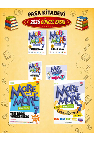 Fenomen Yayıncılık More and More 7. Sınıf Practice Book + Test Book + Haftalı...