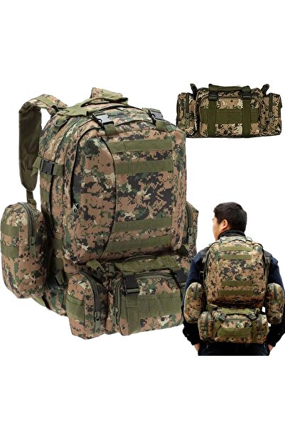 Extralink Rucsac militar tactic 4-în-1 pentru școală, călătorii și supraviețu...