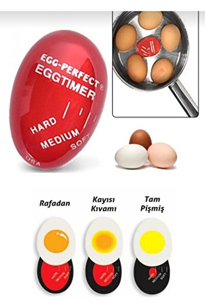 tafce Renk Değiştiren Yumurta Zamanlayıcı Yumurta Haşlama Derecesi Dublör Yum...