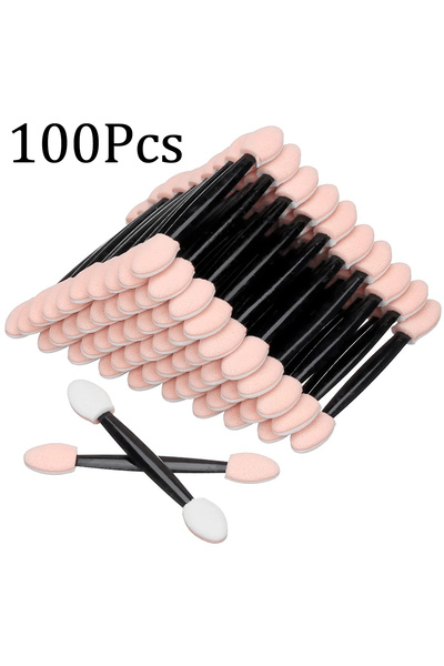 Choice1 10Pcs-Black Bag 10/30/50/100/150Pcs Sponge Stick Eye Shadow Brush App...