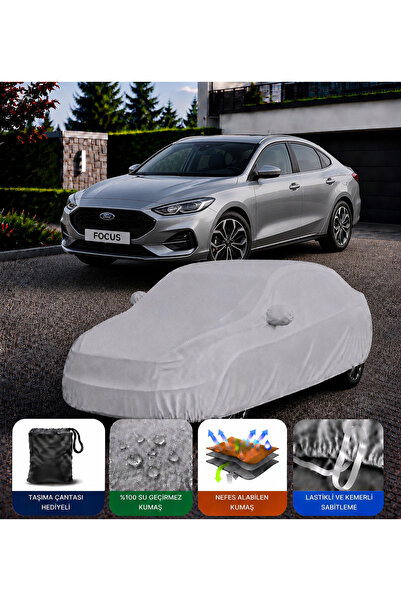 COCEM Ford Focus Sedan Premium Araç Brandası Su Geçirmez UV Korumalı Tam Koru...