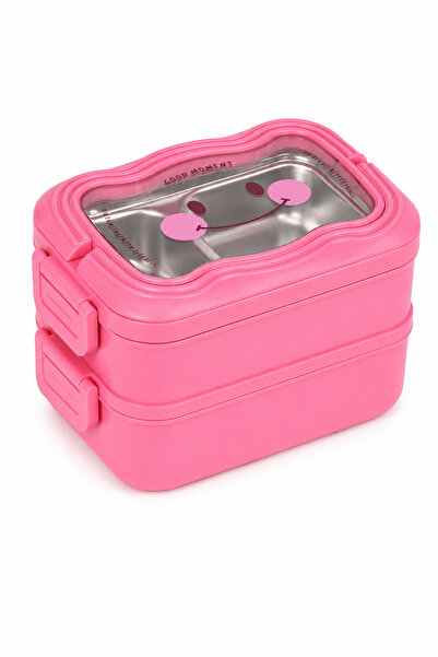 MUGGLE Ms-30 Stainless Steel 2-Tier Lunch Box with Compartments, Leak-Proof, ...