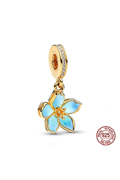 Choice19 BMT862-C Charms 925 Silver Roses & Lucky Four-Leaf Clover Charms Bea...