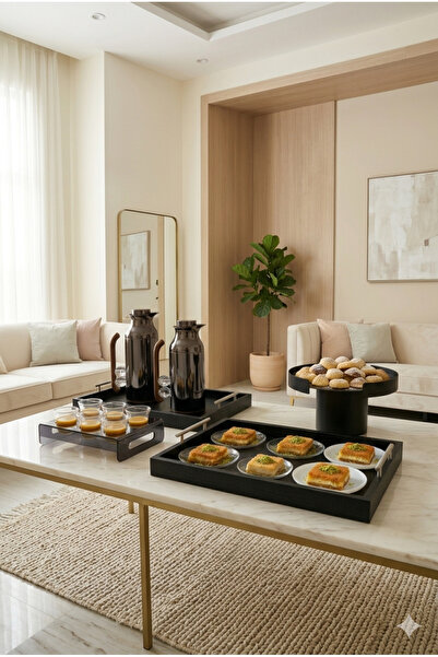 Generic Luxury Integrated Hospitality Set Featuring Coffee & Tea Tray Set wit...
