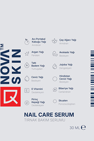 Novaskin Tırnak Bakım Serumu - Çay Ağacı, Avokado ve Acı Portakal Kabuğu Yağı 30 ml