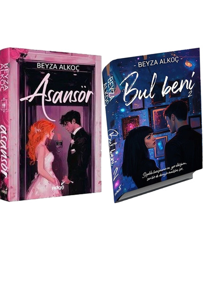 İndigo Kitap Asansör Ciltli ve Bul Beni 2 Ciltli (Beyza Alkoç) 2'li Set