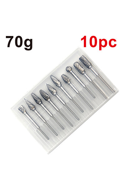 Choice Rotary File Set 3 * 6 Double Striped Rotary File Grinding Head Electri...