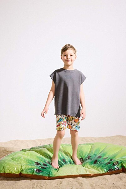 DeFacto Patterned Swim Shorts for Boys H1846A826Hs