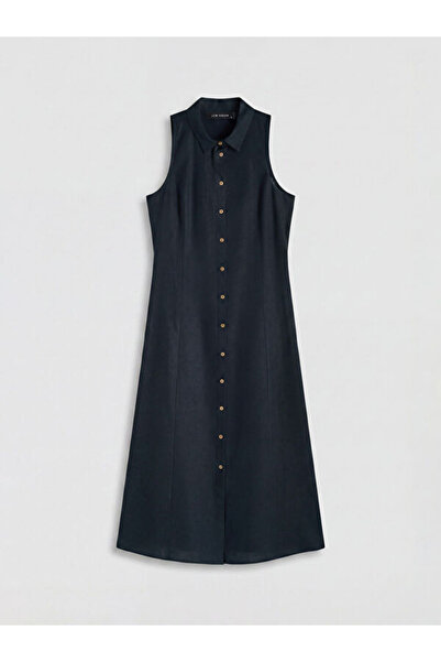 LC Waikiki Timeless Clothing & Timeless Choices Linen Blend Shirt Dress