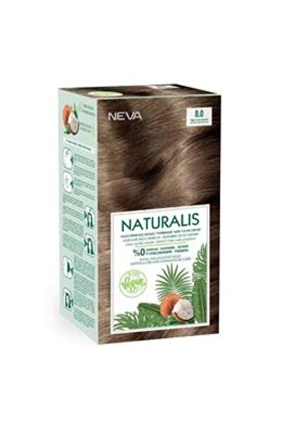 Naturalis Vopsea de Par Vegana Fara Amoniac - Naturalis, nuanta 8.0 Blond Des...