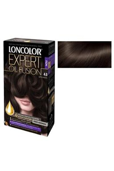 Loncolor Vopsea de Par Permanenta Fara Amoniac Expert Oil Fusion, nuanta 4.0 ...