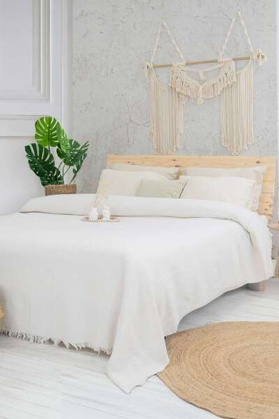 FARİKA Double Pique Size: 220 X 240 Cm Cream
