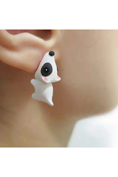choice2 WHITE 5 European and American-style adorable cartoon animal earrings ...