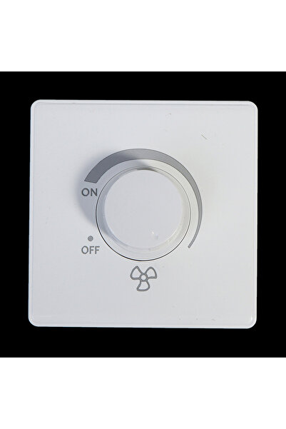 Choice White Plastic Ceiling Fan Open-mounted Speed Control Switch Type 86 Fa...