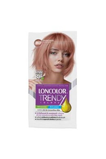 Loncolor Vopsea de Par Semipermanenta - Trendy Colors, nuanta B53 Blond Rose/...