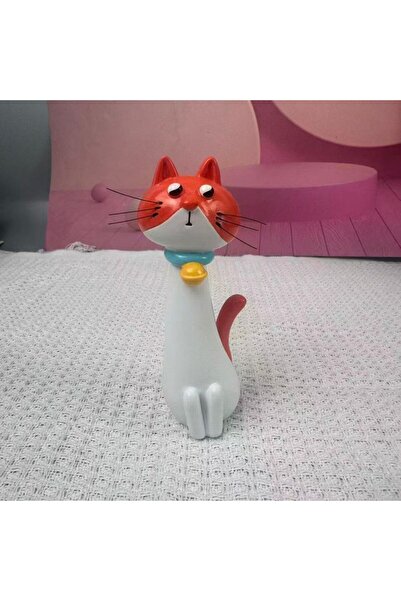 Choice1 Green & Orange 1 Piece of Cat-Shaped Resin Vase, Cute Long-Necked Cat...