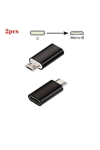Choice4 black2 USB C Female to Micro USB Male Adapter (1/2/3/4/5/6-Pack), Mic...