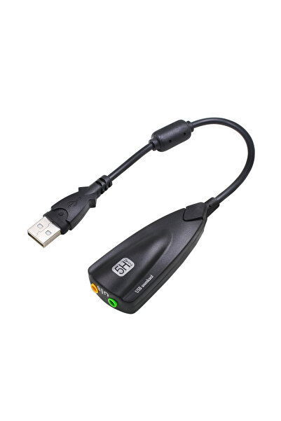 Choice بطاقة صوت خارجية USB 5HV2 سوداء اللون 7.1 مع محول واجهة صوتية 3.5 ملم ...