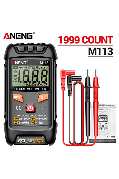Choice ANENG M113 black ANENG M113 Mini Digital Multimeter AC/DC Voltage Mete...