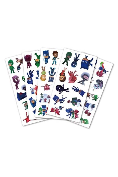 Choice 60 قطعة (60 ورقة) من ملصقات شخصيات PJ Masks للأطفال، رسومات إبداعية، ج...