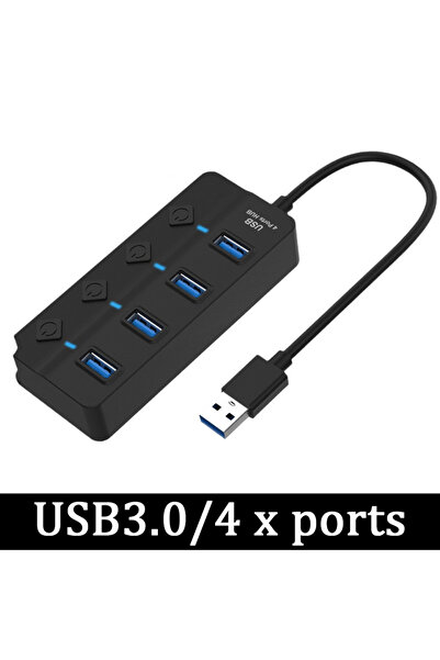 Choice1 4 Port USB 3.0 High Speed Multi Port USB 2.0 HUB Adapter USB 3.0 Hub ...