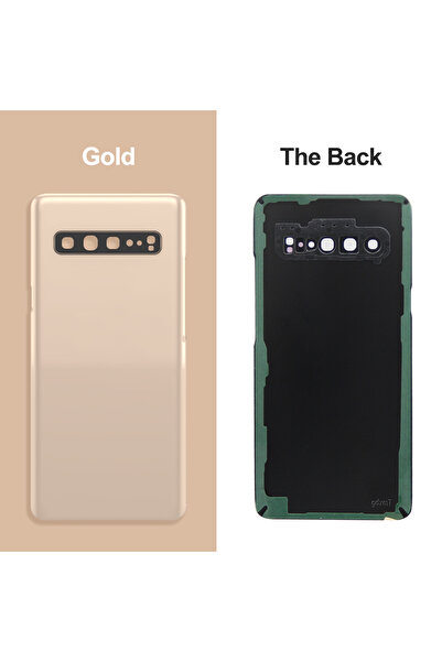 Choice1 Gold Back Cover For S10 5G G977U SM-G977B Back Door Replacement Hard ...