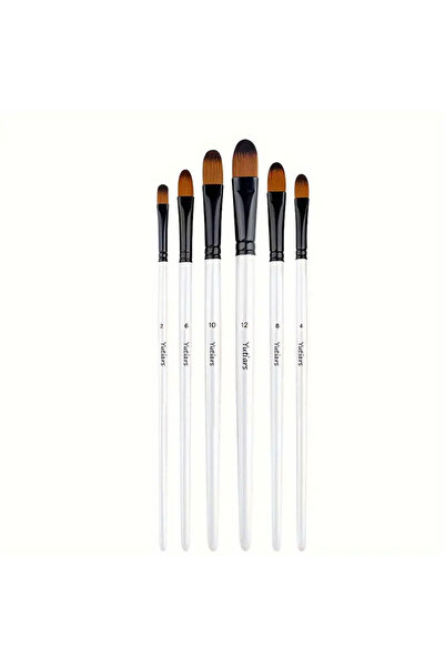 Choice 6 pcs Filbert Yutiars Professional Artist Paint Brush Set - 6 PCS, Nyl...