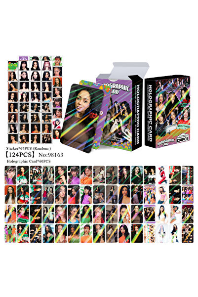 Choice5 124 قطعة من بطاقات الألعاب لنجوم الكيبوب KATSEYE BeautifulChaos، مجمو...