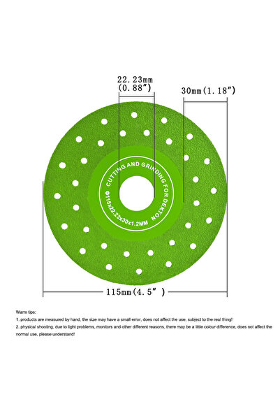 Choice A style 115mm Brazed Diamond Saw Blade Cutting Grinding Disc for Marbl...