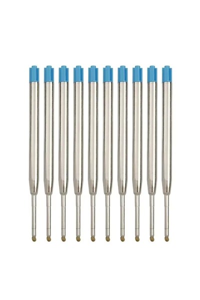 Choice1 10pcs blue 10/20/30/50pcs L:3.9 In Ballpoint Pen Refills for Parker P...