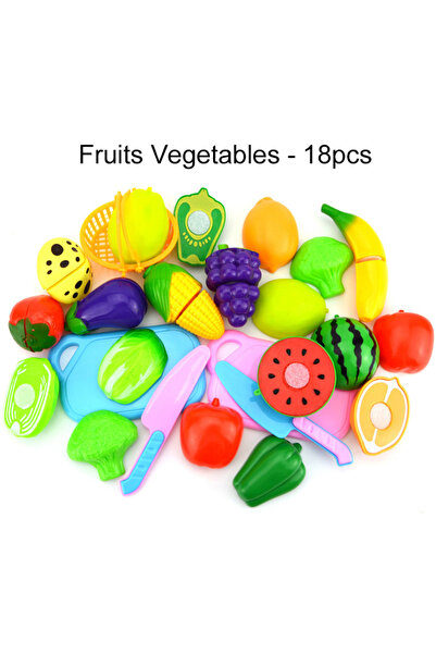choice2 18pcs A1801 Simulated Fruit and Vegetable Cutting Play Toys Children ...