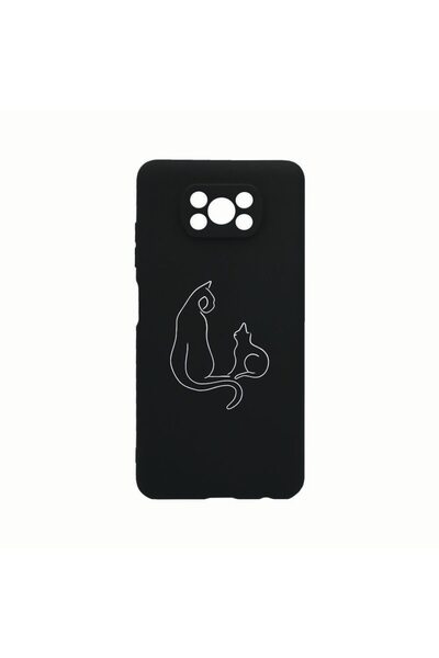 bestcase Husa Silicon, Compatibila cu Xiaomi Poco X3 Pro, Abstract Cat, Rezis...
