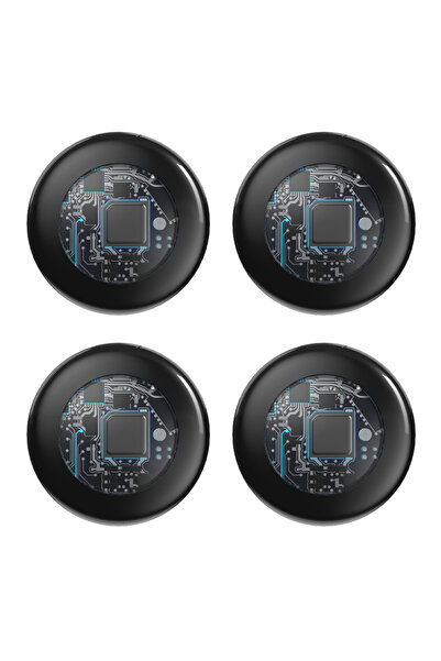 choice2 4pcs black Timethinker Smart Bluetooth GPS Tracker Airtag Work with F...