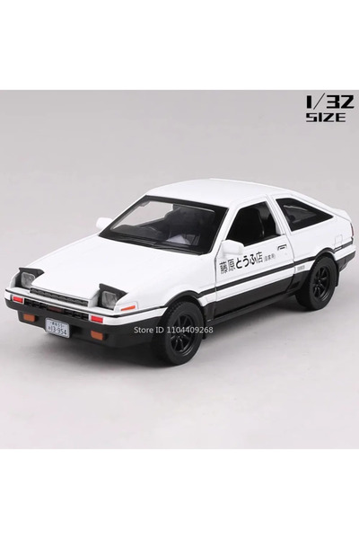 Choice6 نموذج سيارة رياضية AE86 LP770 Divo باللون الأبيض بمقياس 1:32 مع موسيق...