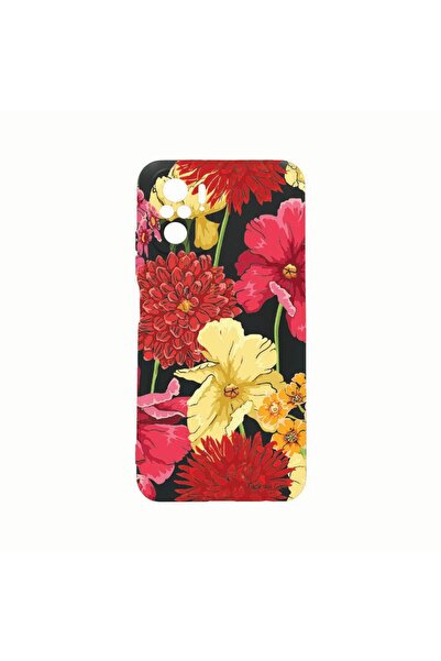 bestcase Θήκη Σιλικόνης, Συμβατή με Xiaomi Poco F4, Κόκκινα Κίτρινα Λουλούδια...
