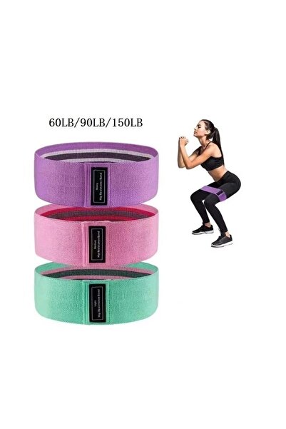 Choice1 3pcs Different Resistance Bands Yoga Band Fitness Exercise Training H...